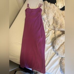 Dynamite Fuchsia Backless Dress